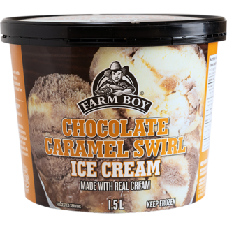 Farm Boy™ Chocolate Caramel Swirl Ice Cream (1.5 L)