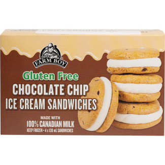 Farm Boy™ Gluten-Free Chocolate Chip Ice Cream Sandwiches (4 x 130 mL)