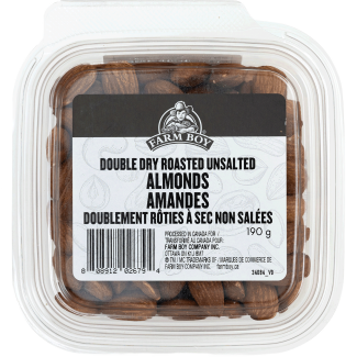 Farm Boy™ Unsalted Double Dry Roasted Almonds (190 g)