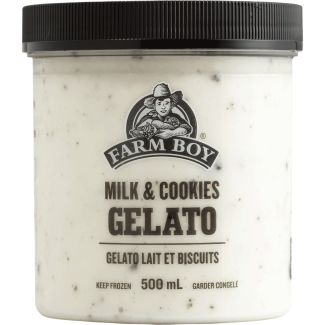 Farm Boy™ Milk & Cookies Gelato (500 ml)