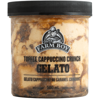 Farm Boy™ Toffee Cappuccino Crunch Gelato (500 ml)
