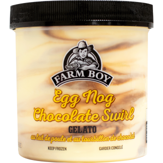 Farm Boy™ Egg Nog Chocolate Swirl Gelato (500 ml)
