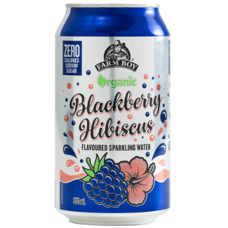 Farm Boy™ Organic Blackberry Hibiscus Sparkling Water (355 ml)