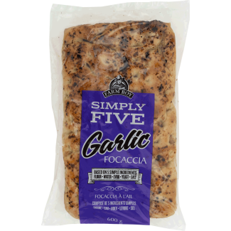 Farm Boy™ Simply Five Garlic Focaccia (600 g)