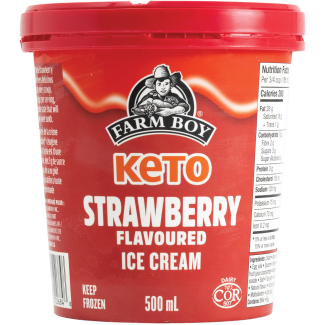 Farm Boy™ Keto Strawberry Flavoured Ice Cream (500 ml)