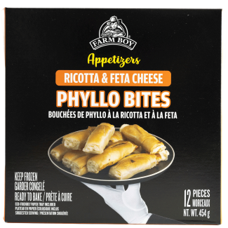 Farm Boy™ Ricotta & Feta Phyllo Bites Frozen Appetizer (454 g)
