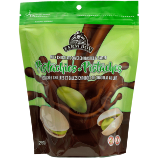 Farm Boy™ Milk Chocolate Covered Roasted Shelled Pistachios (250 g)