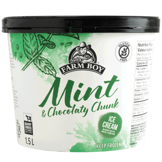 Farm Boy™ Mint & Chocolaty Chunk Ice Cream (1.5 L)