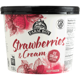 Farm Boy™ Strawberries & Cream Ice Cream (1.5 L)