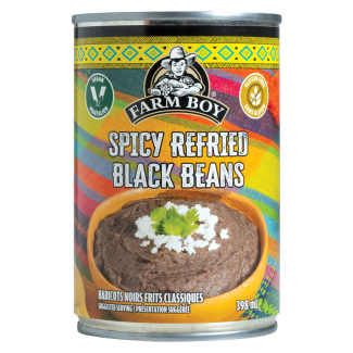 Farm Boy™ Spicy Refried Black Beans (398 ml)