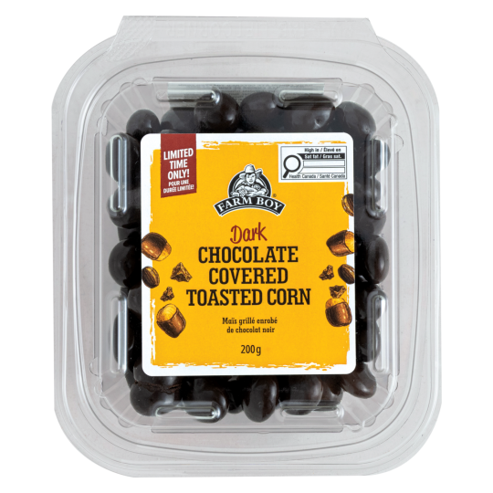 Farm Boy™ Dark Chocolate Covered Toasted Corn (200 g)