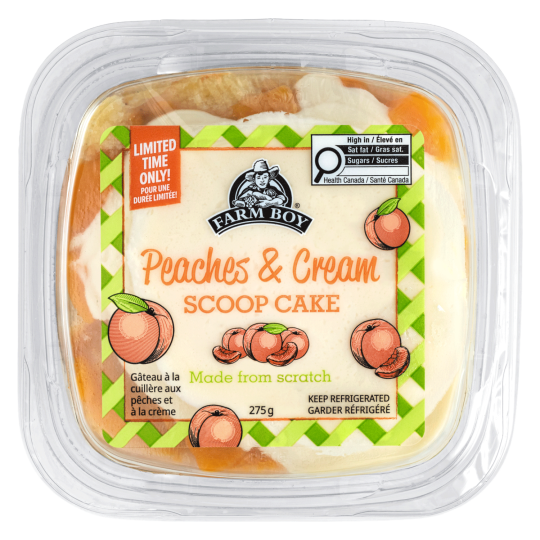 Farm Boy™ Peaches & Cream Scoop Cake (275 g)