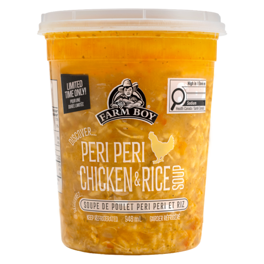 Farm Boy™ Peri Peri Chicken & Rice Soup (946 ml)