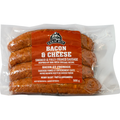Smoked Bacon & Cheese Sausages
