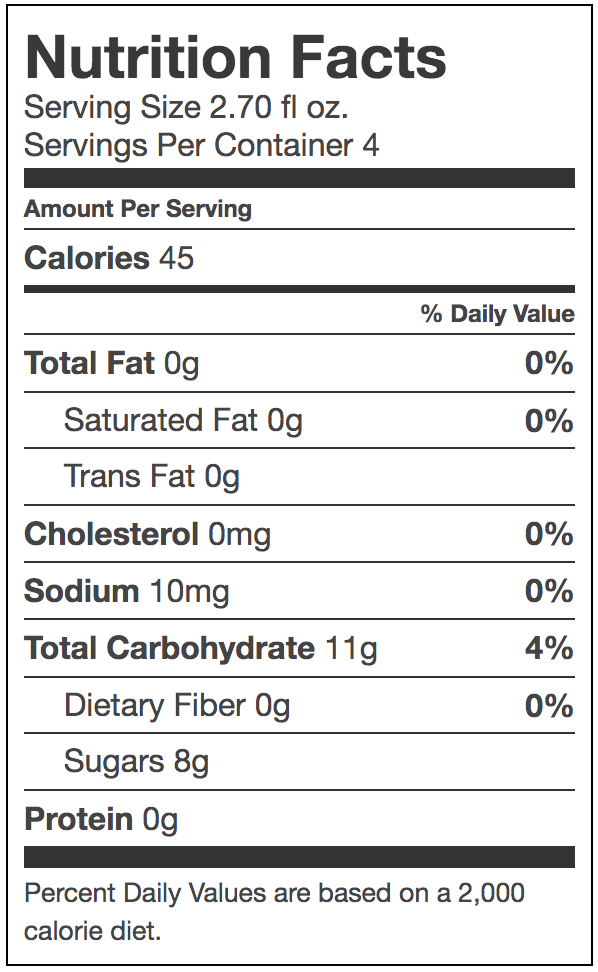 GoodBelly_Organic_BlueberryAcai_Probiotic_Juice_4pk_Nutrition