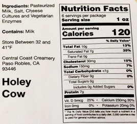 Central_Coast_HoleyCow_SwissCheese_NutritionFacts