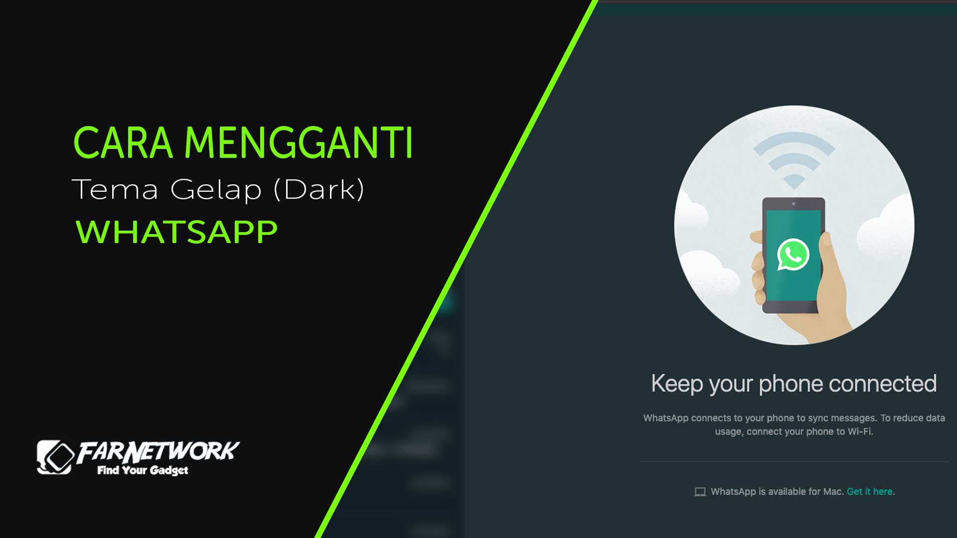 Cara Menggunakan Tema Gelap di Whatsapp Web!