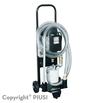 Oljepumpe på tralle