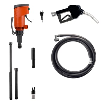 PREMAxx, fatpumpe diesel, 230v, 48 l/m, 4 mtr slange, automatpistol, 2" fatforskruing og sugerør med forlenger for IBC