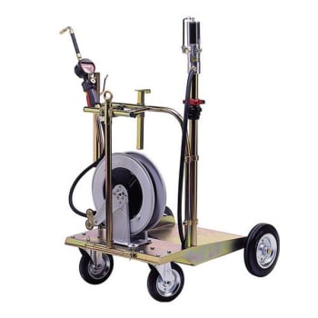 Komplett oljeanlegg helfat på tralle