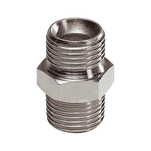 Ansatsnippel stål 1/2" utv til 1/2" utv