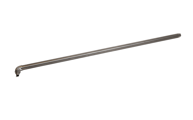 Sugerør 126 cm rustfri