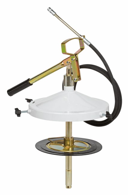 Hånddrevet fettpumpe for 16-30 kg spann Ø 260-300 mm, 350 bar