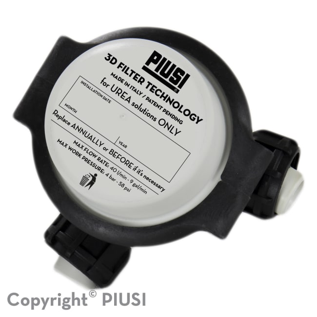 AdBlue 3D filter med holder 200 µ, 4 bar, 40 l/m 1" innvendig gjenge