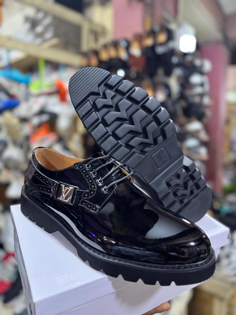 Mirror Black Dress Shoes – Glossy Patent Leather | Formal Lace-Up Shoes for Men