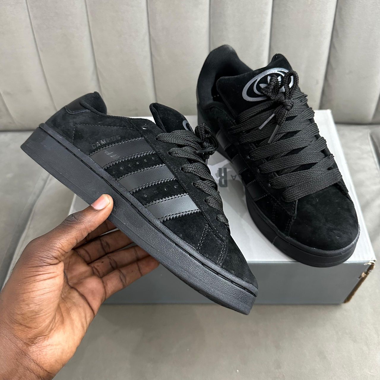 Adidas Campus Suede Sneakers – Triple Black