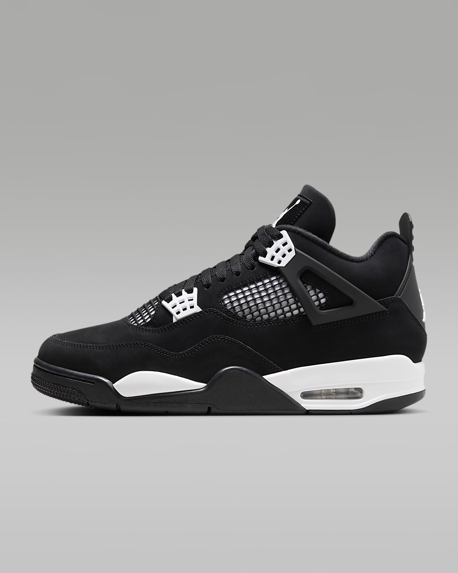 Jordan 4 – Black & White design | Classic Leather OG-Inspired Basketball Sneakers 2