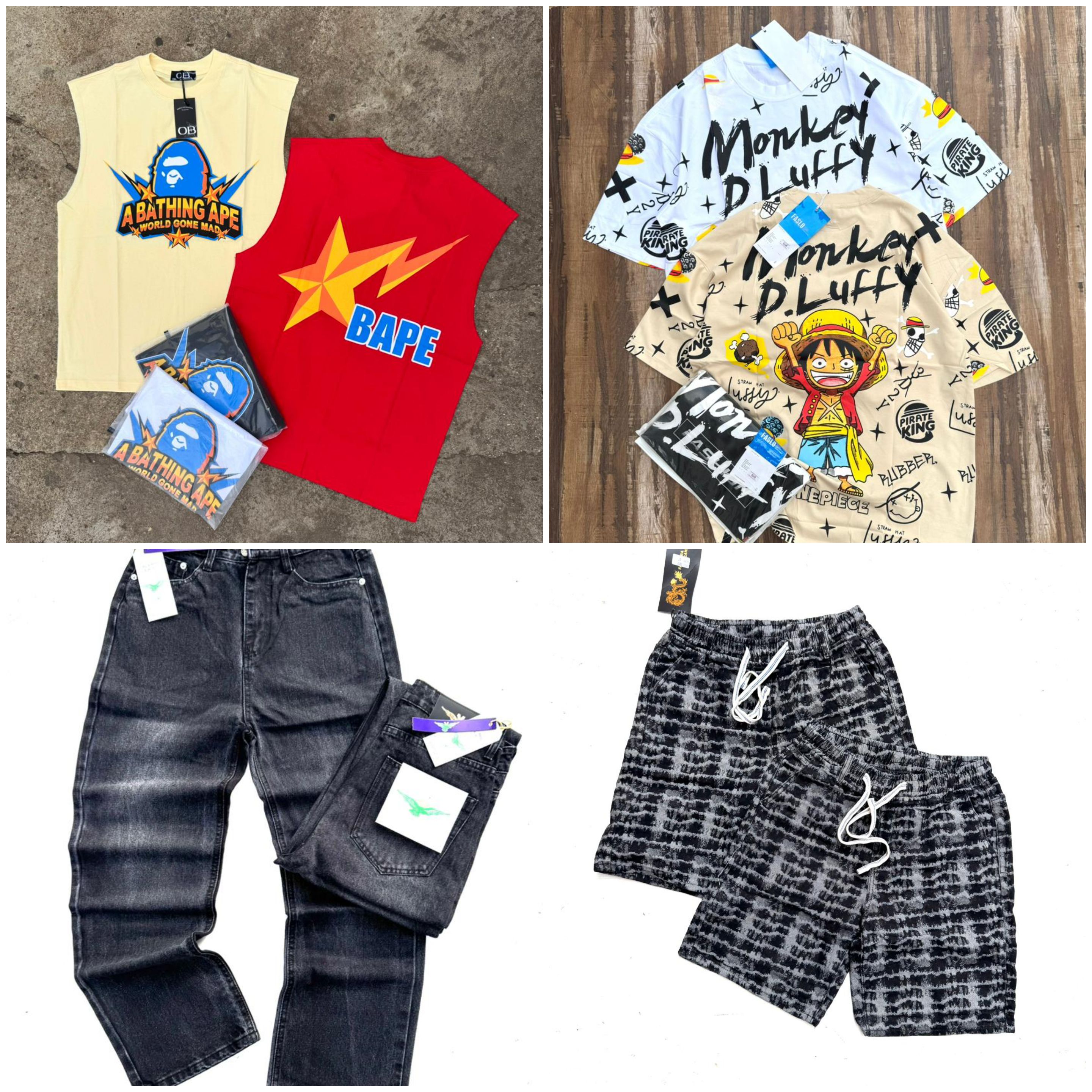 Exclusive 4-in-1 Clothing Bundle - Stylish Tops & Trendy Bottoms