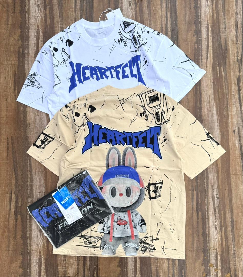 HARDPEEL Graphic Bunny Cartoon T-Shirts – Streetwear Casual Tees