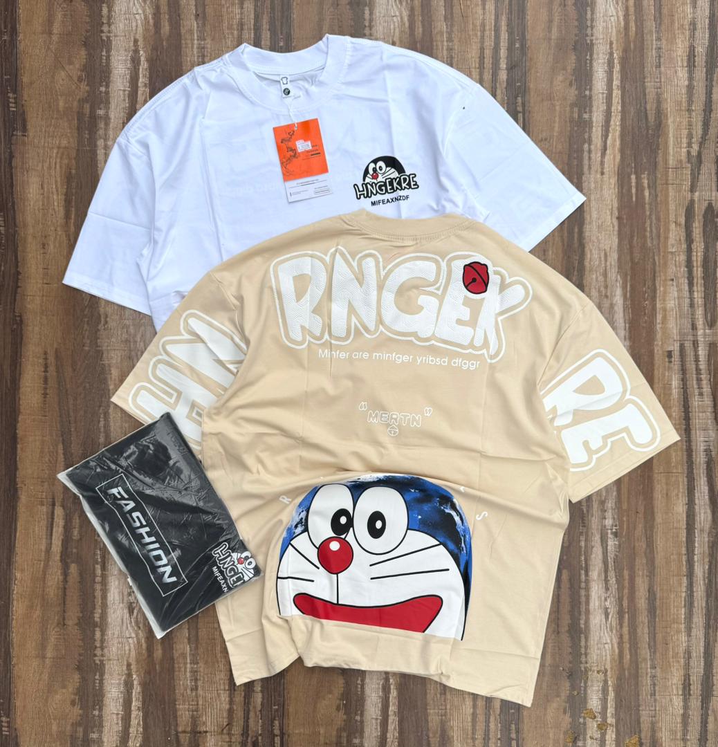 Doraemon Cartoon Graphic T-Shirt with Fun Design