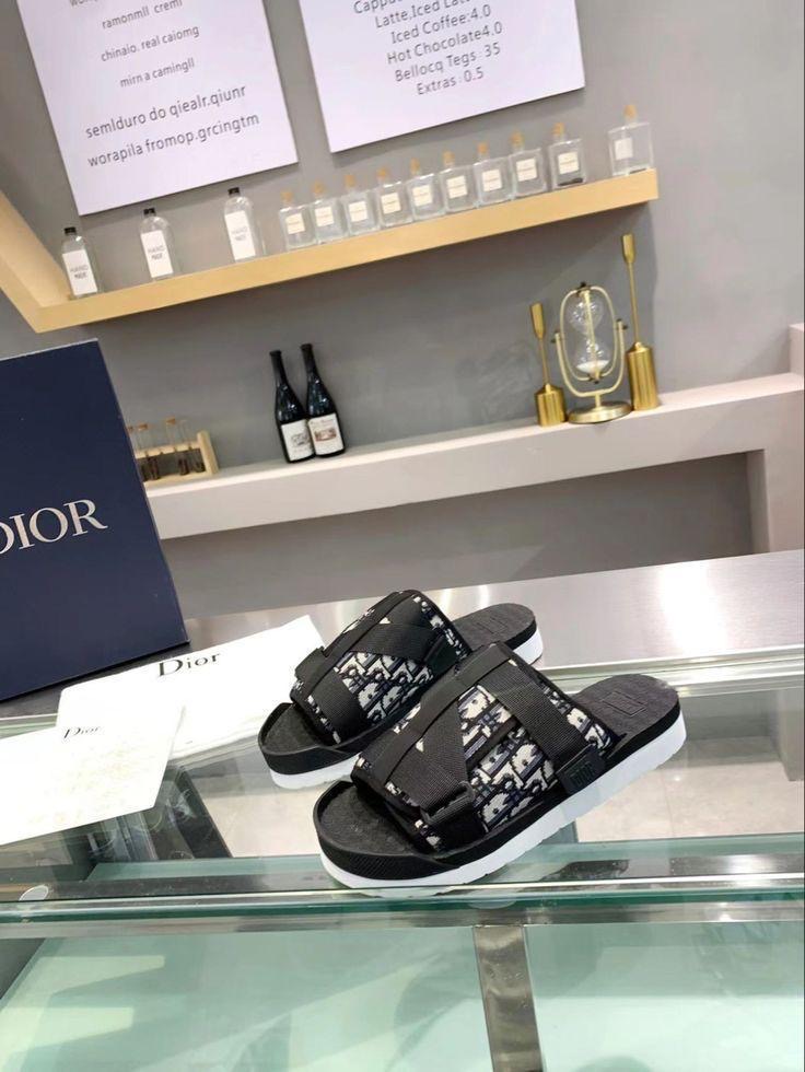 Dior Designer Sandals Display
