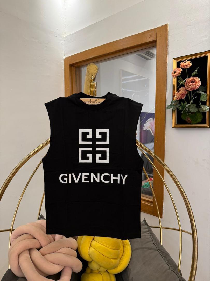 Givenchy Logo Sleeveless T-Shirt 1