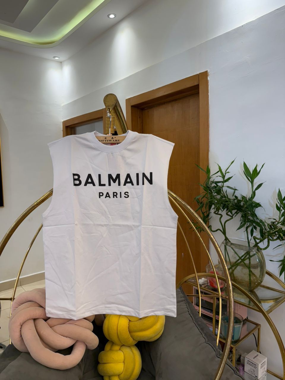 BALMAIN Sleeveless T-Shirt
