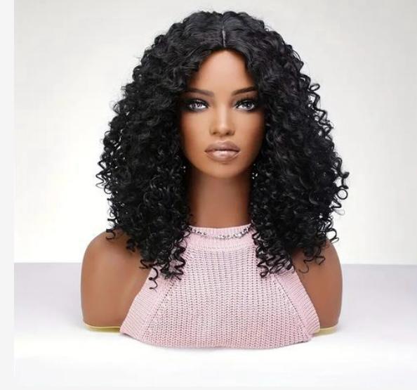 Curly Water Wave Lace Front Wig with Voluminous Curls