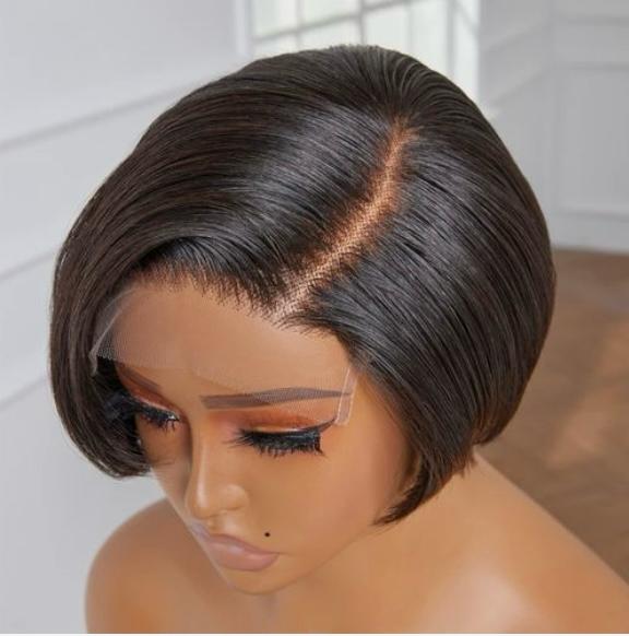Elegant Short Bob Wig with Natural Shine