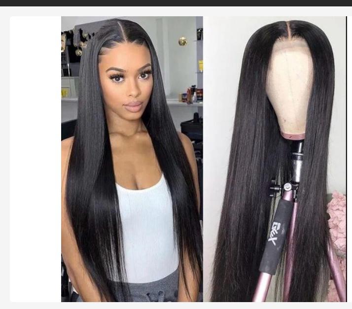Long, Luxurious Natural Black Straight Wig