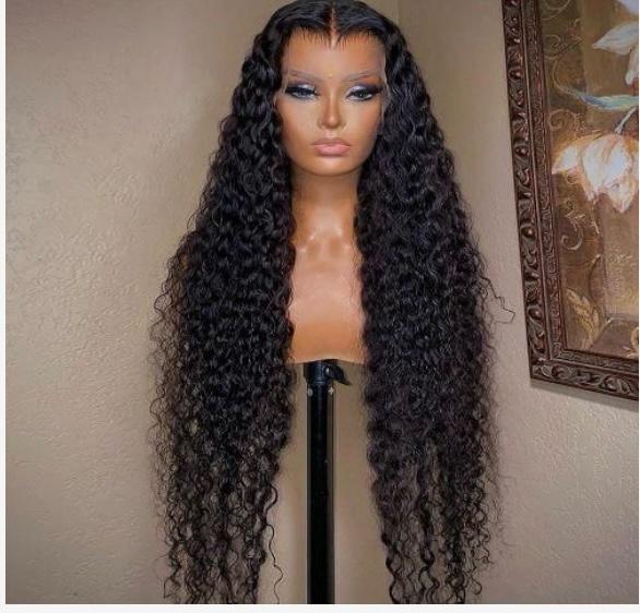 Long Voluminous Curly Wig in Natural Black