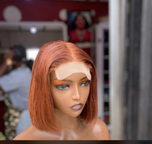 Straight Auburn Bob Wig