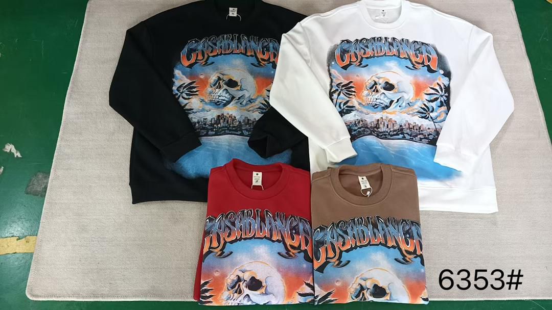 Casablanca Graphic Hoodie Collection (Black, White, Red, Tan)