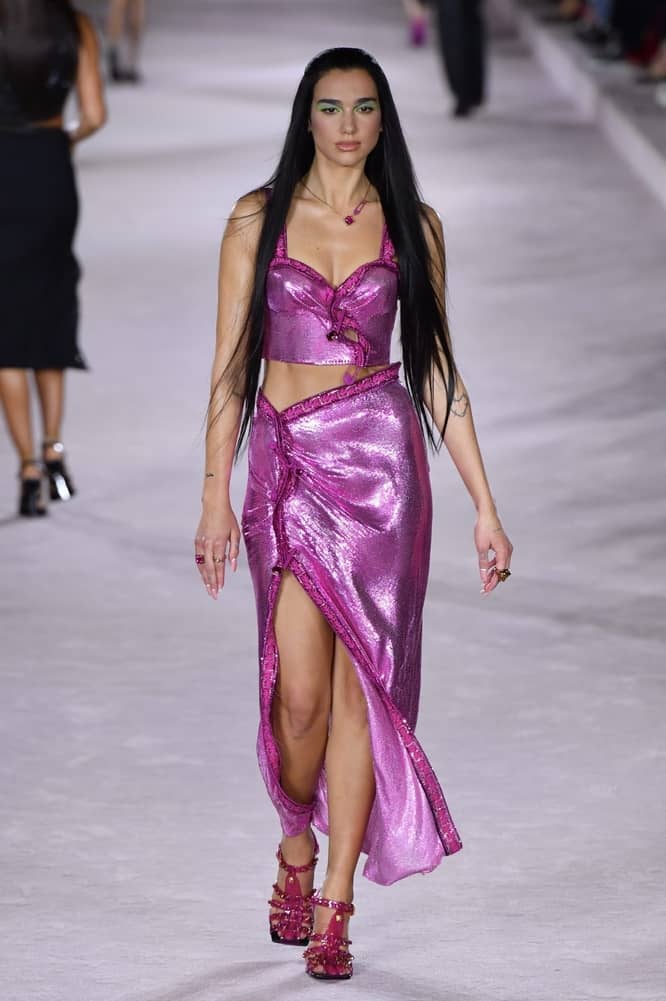 Dua Lipa Made Her Runway Debut for Versace at Milan