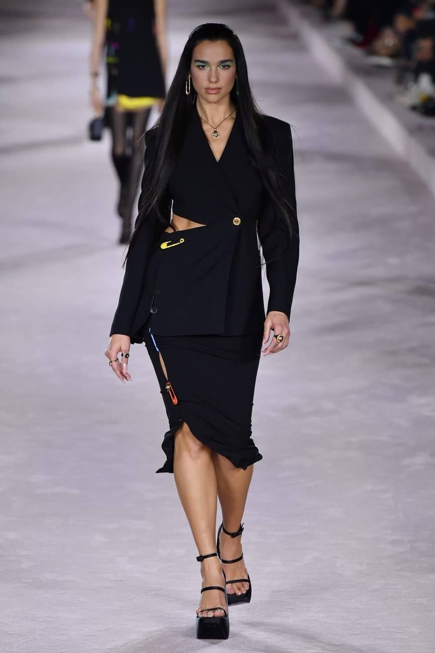 Dua Lipa Made Her Runway Debut for Versace at Milan
