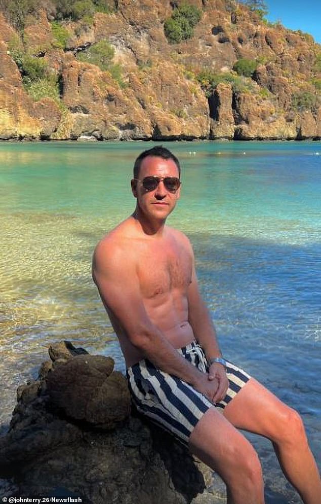 John Terry's wife Toni shows off her incredible physique as she protects her modesty with bubbles in sizzling bath snap