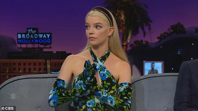 Anya Taylor-Joy blushes over photos of her childhood fascination with 'egg' animals on talk show