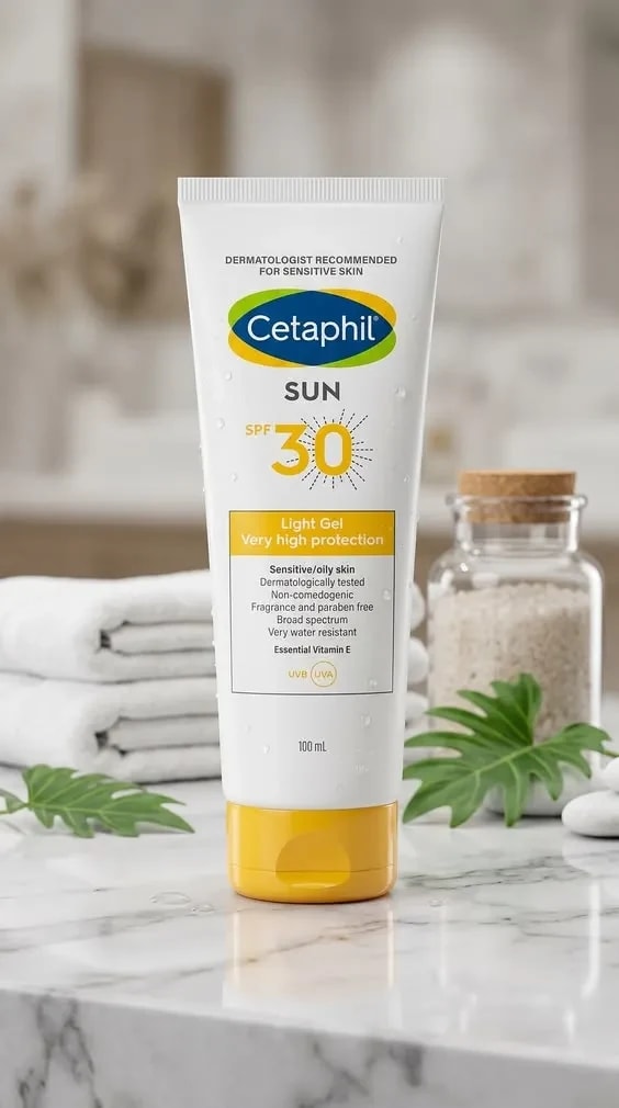 Daily Sunscreen Gel for Glowing Skin – Lightweight SPF 30 Protection for Sensitive Skin