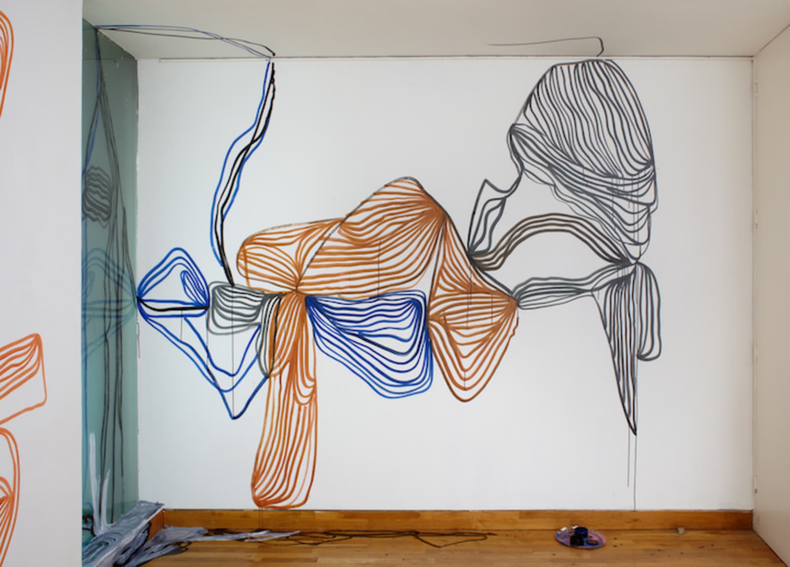 Line Paintings / The Mayor Gallery Installation Tanya Ling Studio