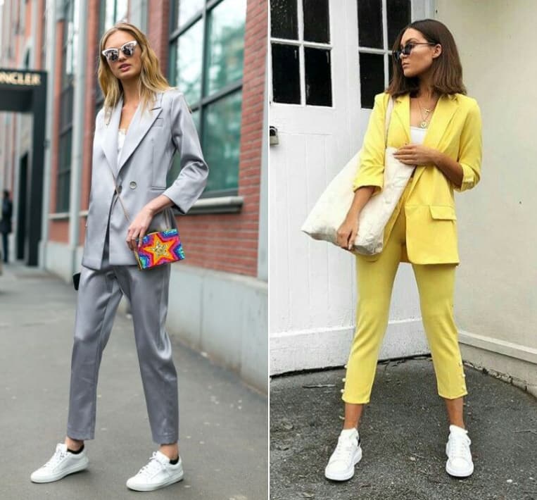 suits and sneakers women